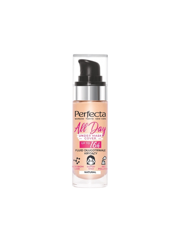 Dax Perfecta All Day Under Mask Cover Fluid довготривале покриття Natural 30 мл