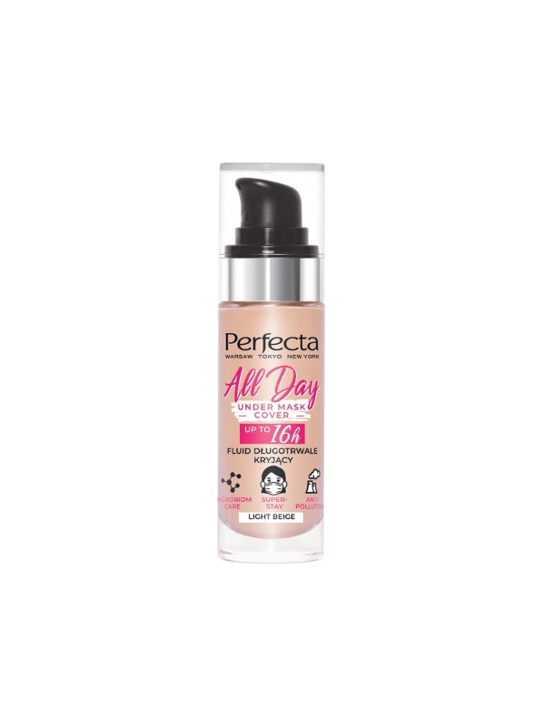 Dax Perfecta All Day Under Mask Cover Fluid стійке покриття Light Beige 30 мл