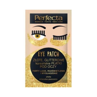 Dax Perfecta Eye Patch glitter Патчі під очі Gold 2 шт