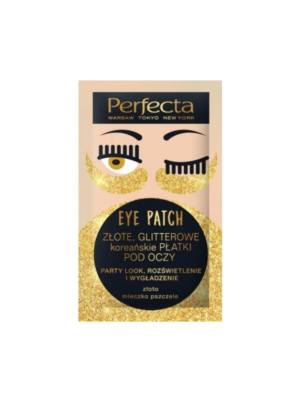 Dax Perfecta Eye Patch glitter Патчі під очі Gold 2 шт