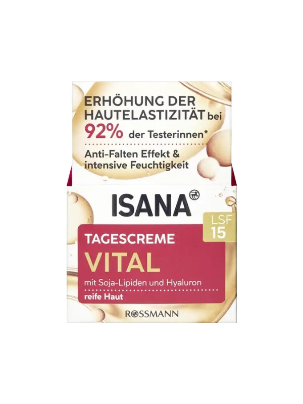 Isana Vital Anti-Falten-Tagesgesichtscreme SPF15 50 ml