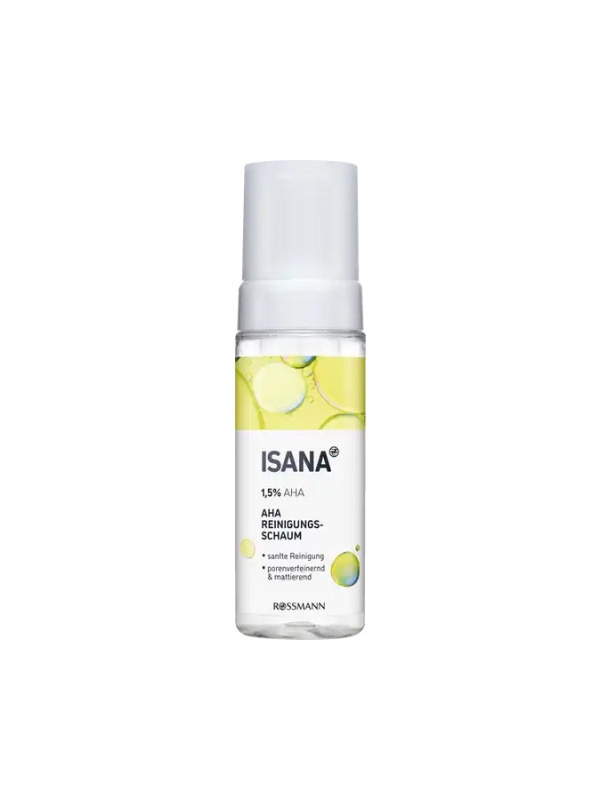 Isana reinigender Gesichtsschaum mit AHA -Säuren 150 ml