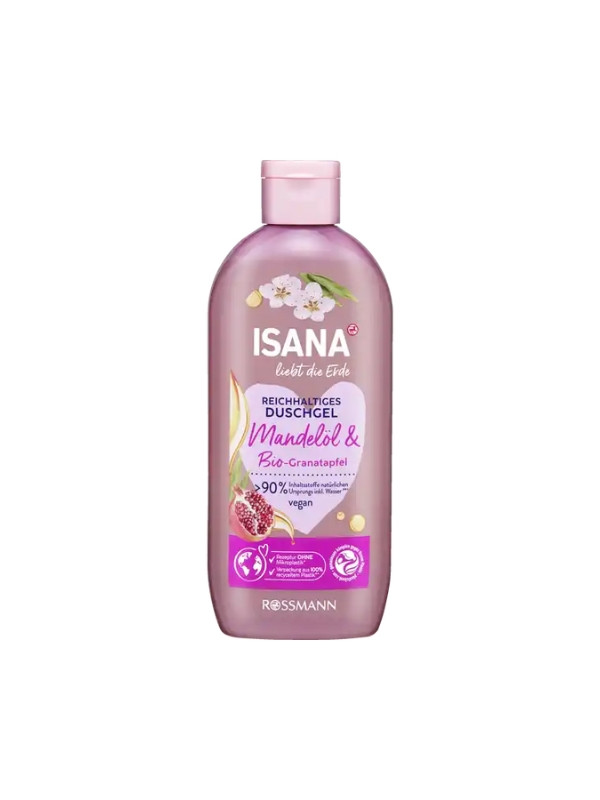 Isana Mandel Öl & Bio -Granatapfel shower gel 250 ml