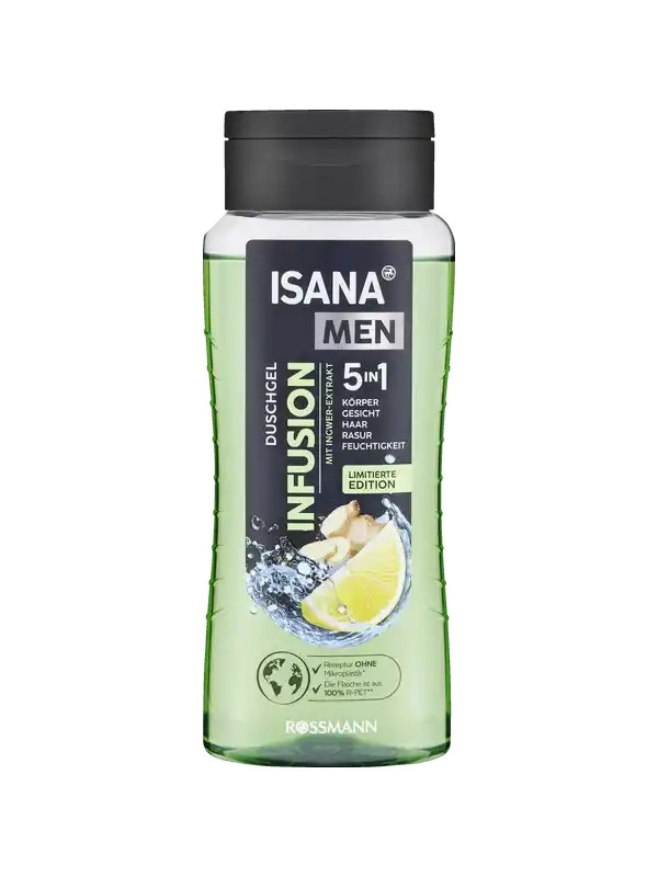 Isana Men 5in1 Гель для душу для чоловіків Infusion 300 мл