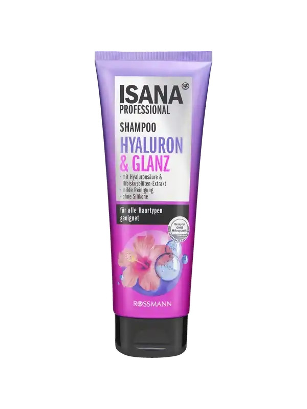 Isana Professional Hyaluron&Glanz sanft reinigendes Haarshampoo 250 ml