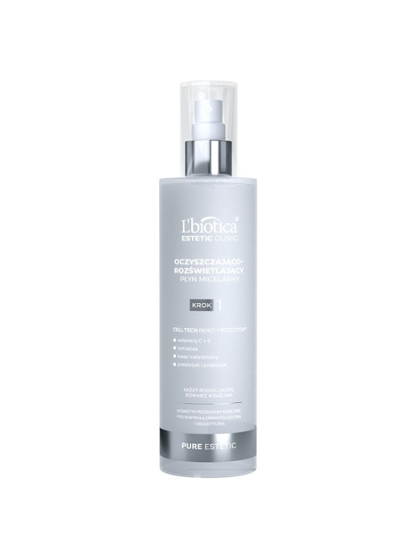 L'biotica Pure Estetic cleansing and brightening micellar fluid 200 ml