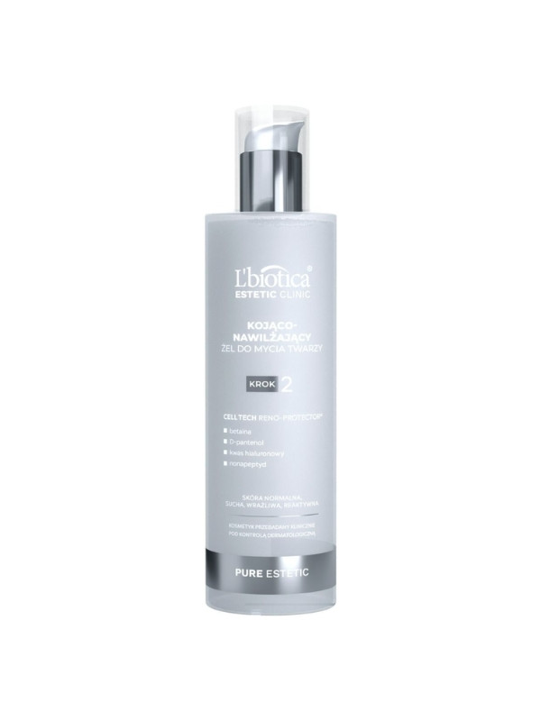 L'biotica Pure Estetic soothing and moisturizing face wash gel 200 ml