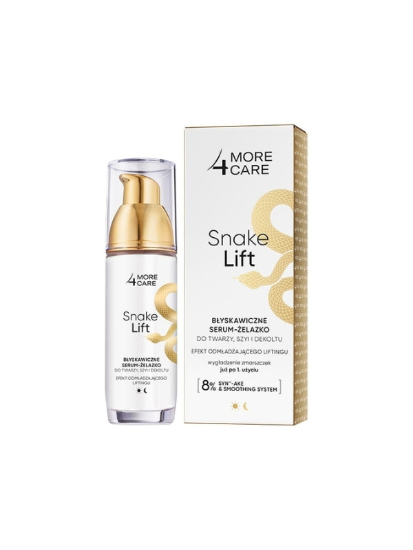 More 4 Care Snake Lift instant Serum - праска для обличчя, шиї та декольте 35 мл