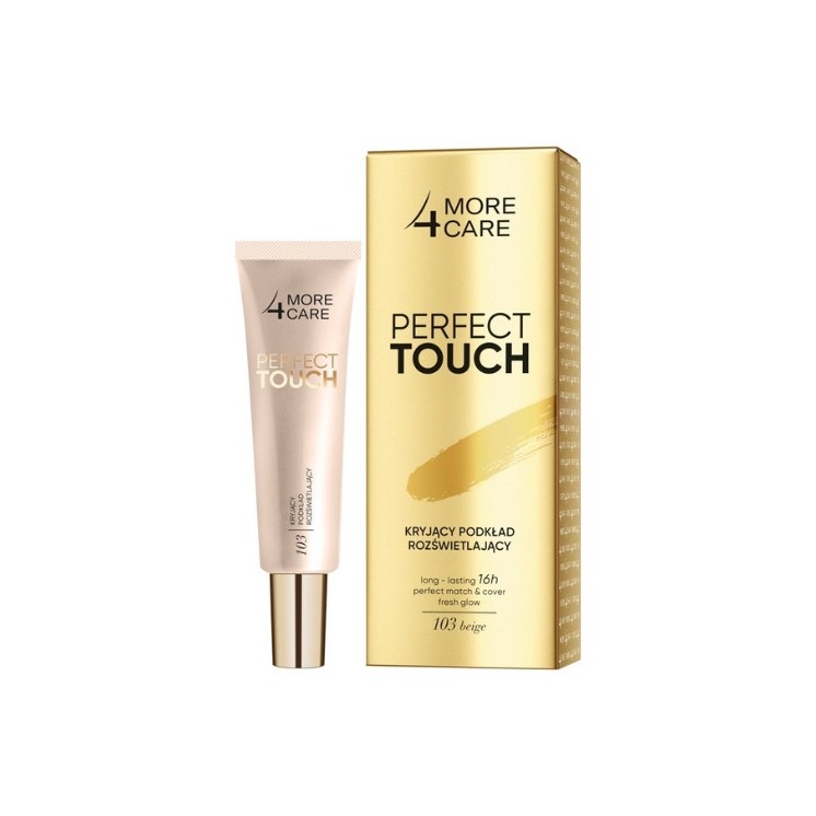 More 4 Care Perfect Touch kryjący Podkład do twarzy rozświetlający /103/ Beige 30 ml