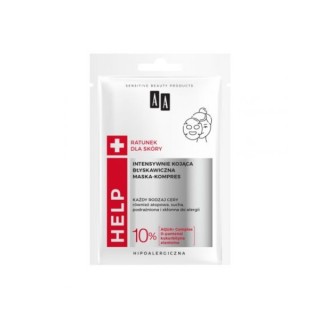 AA Help instant gezichtscompressiemasker op stof, intens verzachtend, 18 ml