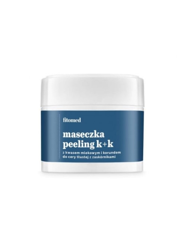 Fitomed K+K Peeling -Maske für fettige Haut mit Mitessern. Milchsäure 4 % und Korund 100 g