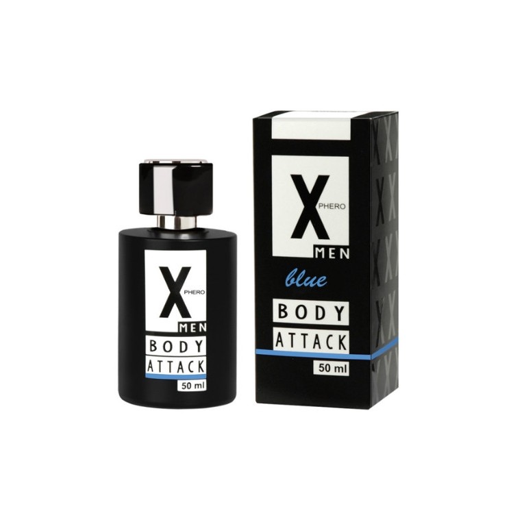 X-Phero Body Attack Blue Parfum met feromonen voor mannen 50 ml