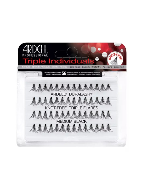 Ardell Triple Individual Tuft Set Medium Black 56 шт