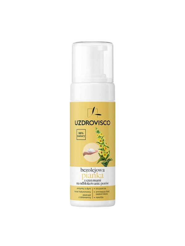 Uzdrovisco oil-free facial cleansing foam with enzymes 150 ml