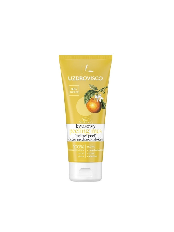 Uzdrovisco Yellow olievrije zuurpeeling Peeling tegen imperfecties 60 ml