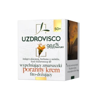 Uzdrovisco poranny Krem do twarzy wypełniający zmarszczki Kurkuma 50 ml