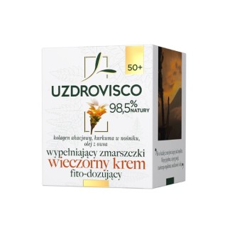 Uzdrovisco вечірній крем для обличчя заповнення зморшок Куркума 50 мл