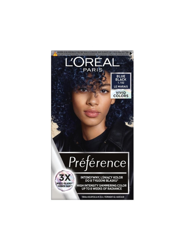 Фарба для волосся L'oreal Preference Vivid Colours /1.102/ Blue Black