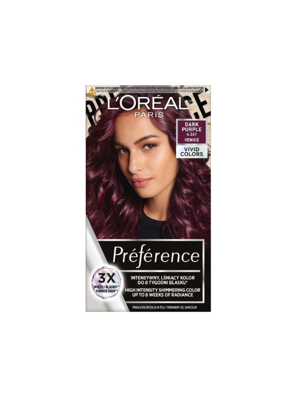 Фарба для волосся L'oreal Preference Vivid Colours /4.261/ Dark Purple