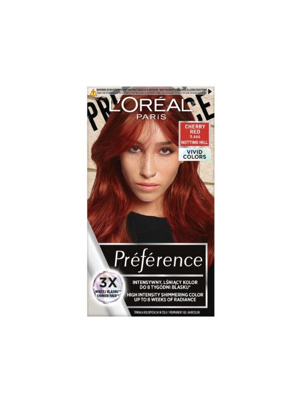 Фарба для волосся L'oreal Preference Vivid Colours / 5 / Cherry Red