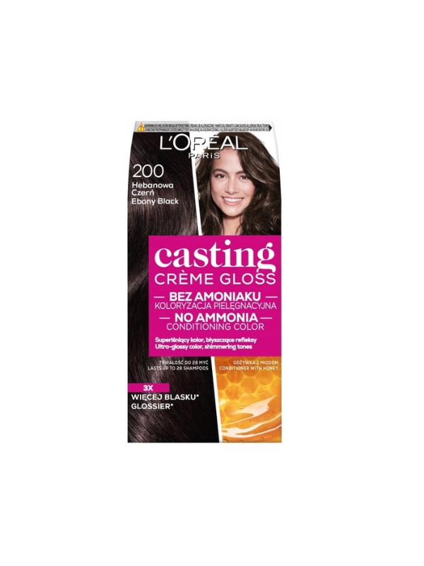 Фарба для волосся L'oreal Casting Creme Gloss /200/ Ebony Black