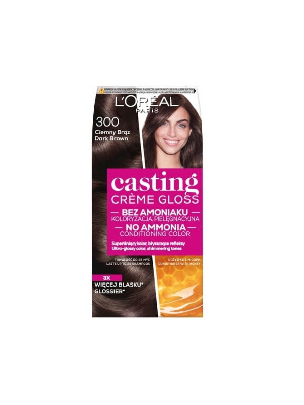 Фарба для волосся L'oreal Casting Creme Gloss /300/ Темно-коричневий