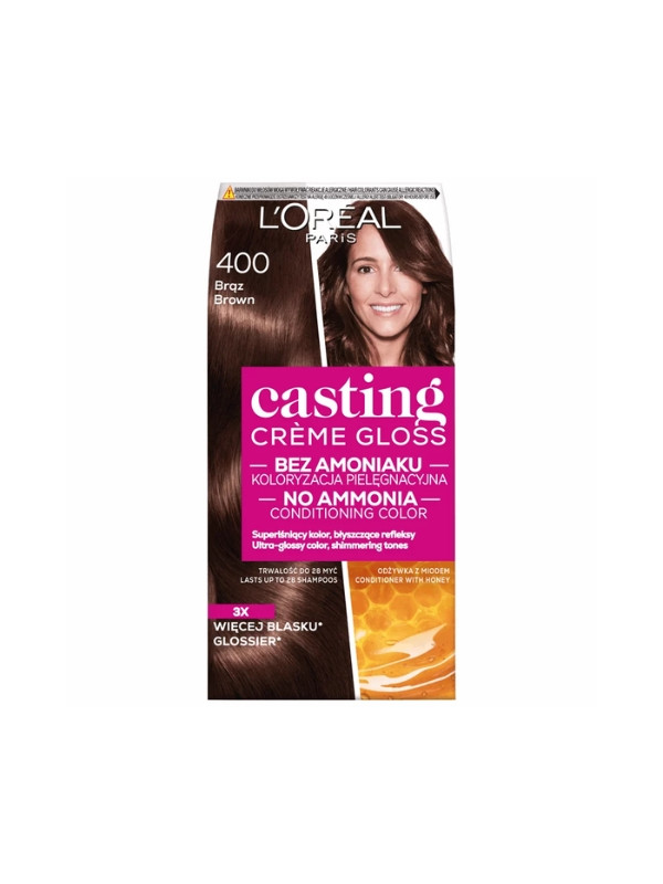 L'oreal Casting Creme Gloss Фарба для волосся /400/ Коричневий