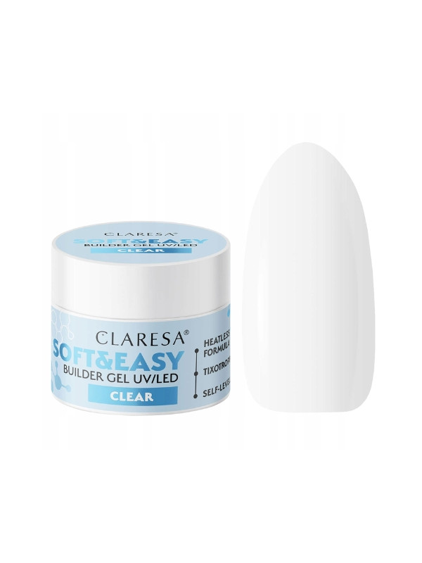 Claresa Soft & Easy Nail Builder Gel Clear 45 g