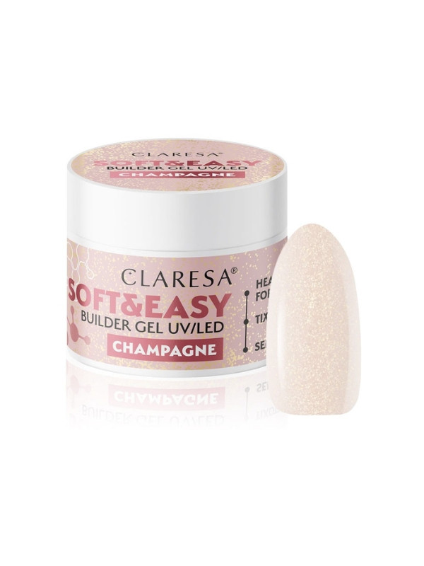 Claresa Soft & Easy Nail Builder Gel Champagne 45 gr