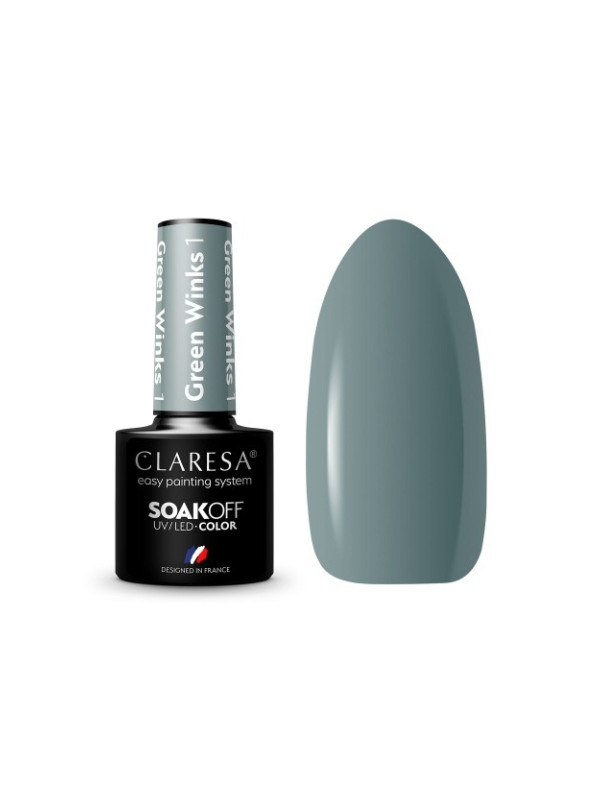 Claresa Green Winks Hybrid nail polish /1/ 5 g