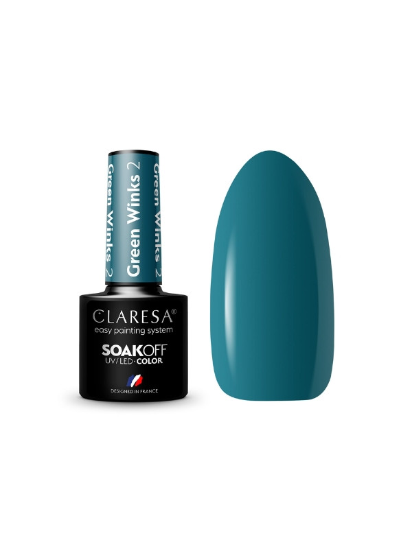 Claresa Green Winks Hybrid nail polish /2/ 5 g