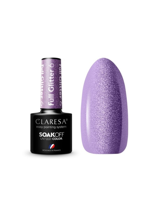 Claresa Full Glitter Hybrid Nagellack /6/ 5 g