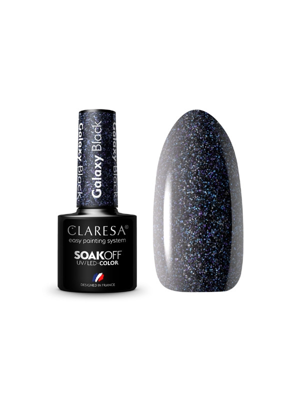 Claresa Galaxy Black Hybrid Nagellack 5 g