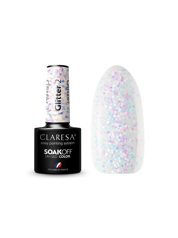 Claresa Glitter Hybride nagellak /2/ 5 g