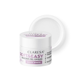 Claresa Soft & Easy Nagelbouwgel Milky White 45 gr