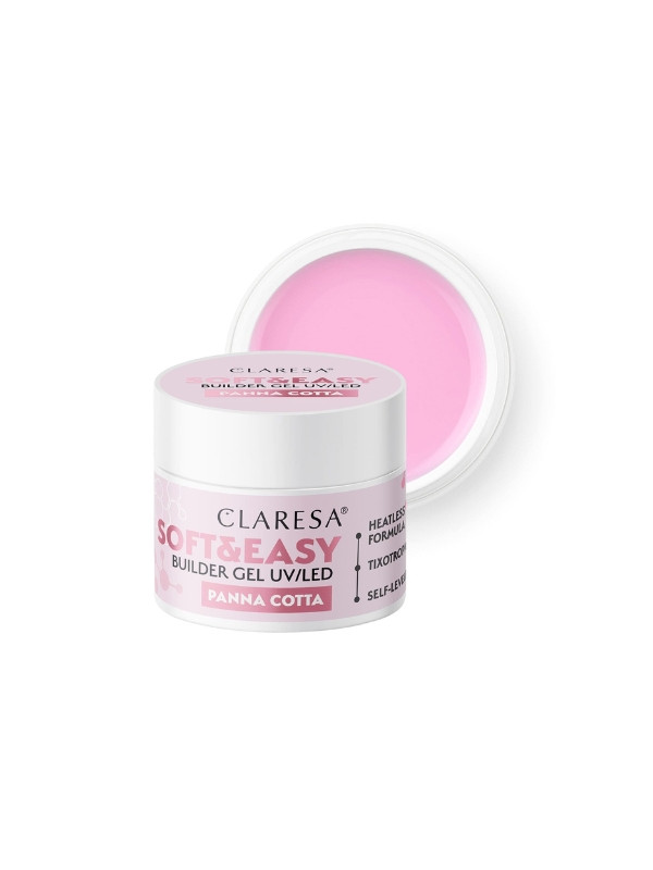 Claresa Soft & Easy Panna Cotta nail building gel 45 g