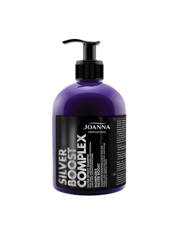 Joanna Professional SILVER BOOST COMPLEX Шампунь для волосся мелірування сріблястим кольором 500 мл