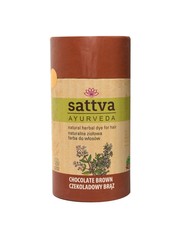 Фарба для волосся Sattva Ayurveda Natural Herbal Chocolate Brown 150 г