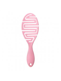 Pink hair brush for easy...