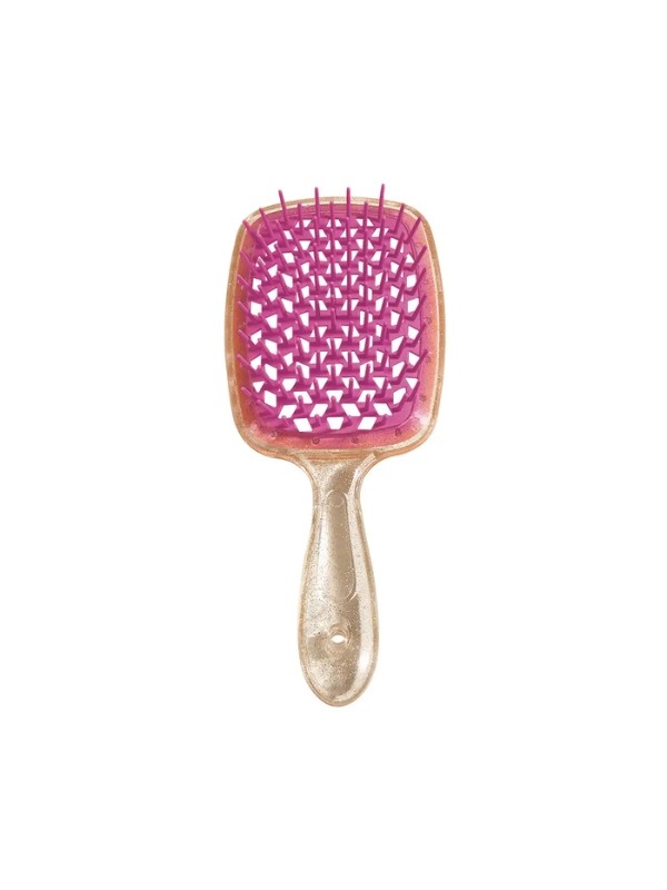 Pink glitter detangling brush, 1 piece