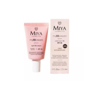 Miya Cosmetics myBBcream легкий BB крем для обличчя SPF30 для порцелянової шкіри 40 мл