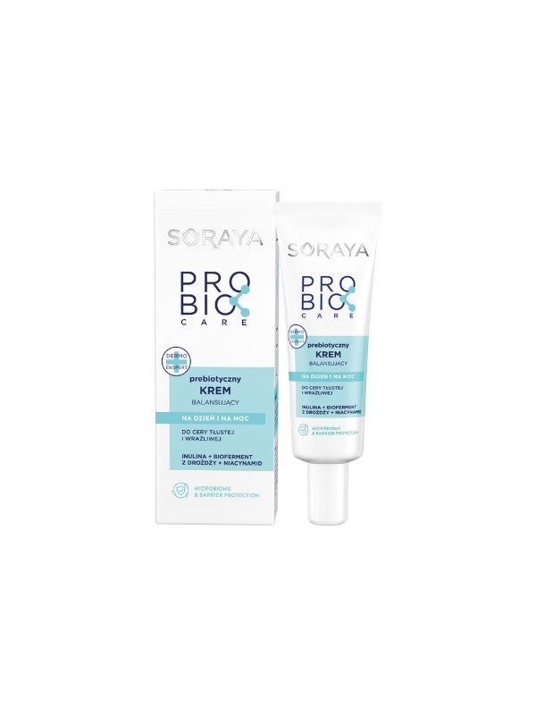 Soraya ProBio Care Prebiotic Evenwichtige gezichtscrème voor de vette en gevoelige huid dag en nacht 50 ml