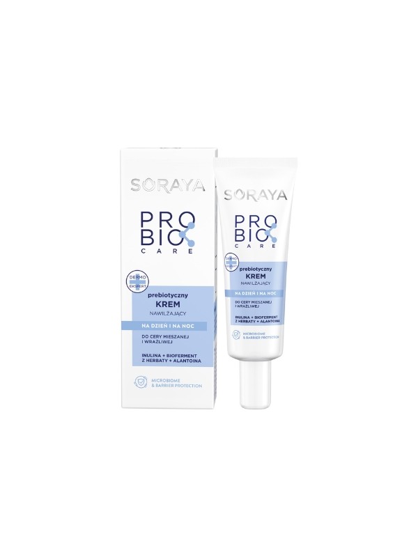 Soraya ProBio Care Prebiotic Hydraterende gezichtscrème voor de gecombineerde en gevoelige huid dag en nacht 50 ml