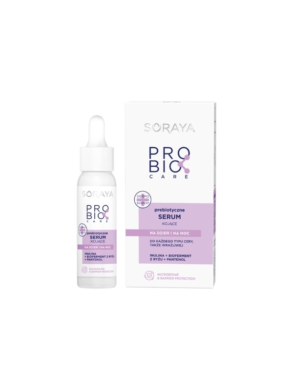 Soraya ProBio Care Prebiotic заспокійлива Serum для обличчя для всіх типів шкіри, включаючи чутливу вдень і вночі 30 мл