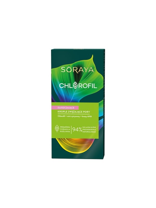 Soraya Chlorophyll Exfoliating Face Drops, що звужують пори, 30 мл