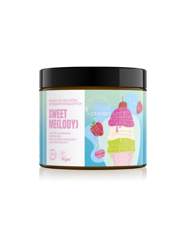 ONLYBIO Hair in Balance Sweet Me (ijs) Masker voor hoog poreus haar 400 ml