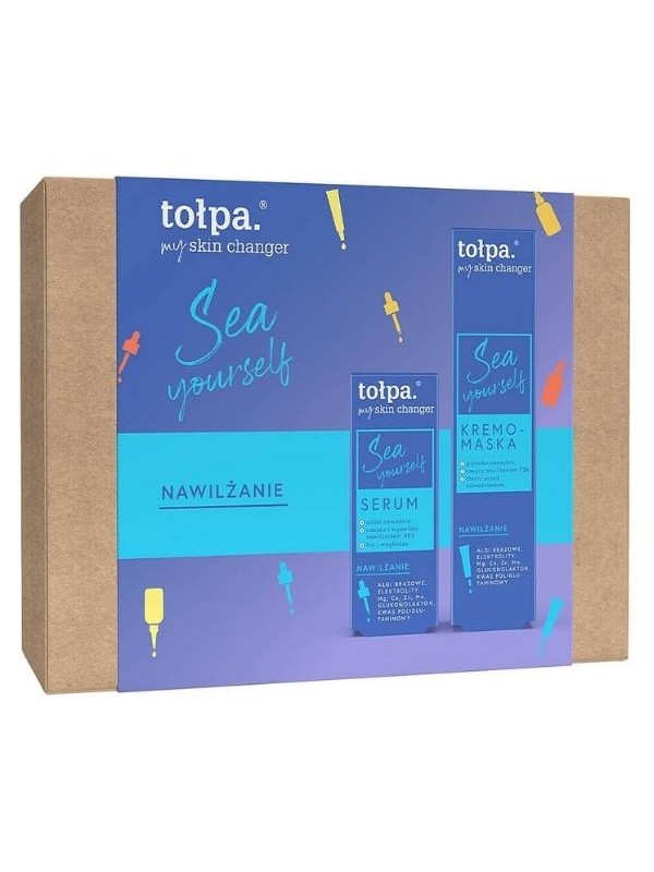 Tołpa Na Gift My Skin Changer Sea Yourself : moisturizing face Serum 30 ml + face cream mask 40 ml