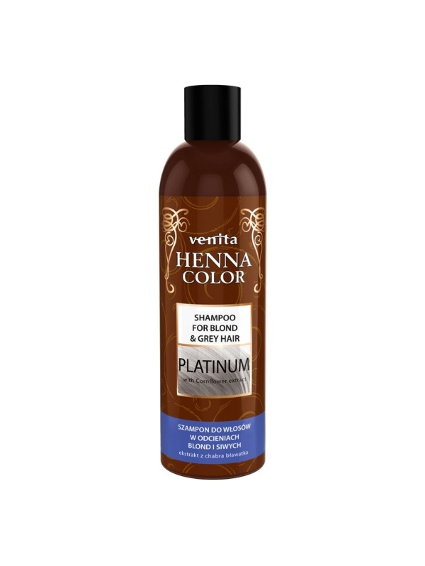 Venita Henna Color Shampoo for blond and gray hair Platinum 250 ml