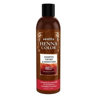 Venita Henna Color Shampoo for hair in shades of red and red Red 250 ml