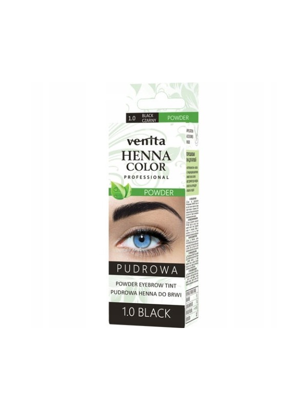 Venita Professional Puder Henna für Augenbrauen /1,0/ Schwarz 4 g